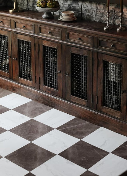 FloorPops x Chris Loves Julia Bonneville Bronze Peel and Stick Floor Tiles, FP6524