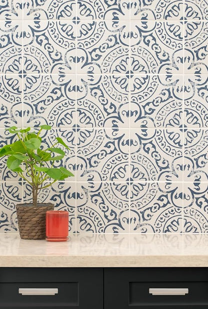 MSI Indigo Encaustic Glazed Porcelain Wall Tile Kitchen Sample Flooring