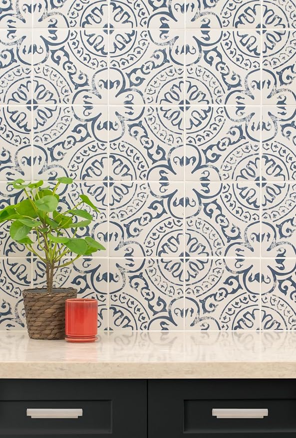 MSI Indigo 8x8in Encaustic Glazed Porcelain Wall Floor Tile Flooring