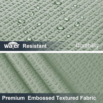 Sage Green Shower Curtain for Bathroom 78 Inches Long, 3D Embossed Textured Fabric Farmhouse Shower Curtain Soft Cloth, Water Repellent, Machine Washable, Hotel Style, 72"W x 78"L, Sage Green