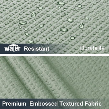 Sage Green Shower Curtain for Bathroom 78 Inches Eatra Long, Elegant 3D Embossed Textured Cloth Waffle Shower Curtain, Modern Luxury Hotel Style, Water Repellent, Machine Washable, 54X78