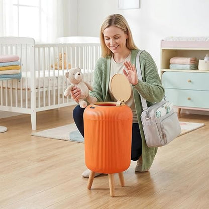 Pukomc Smart Sensor Wastebasket, Convenient and Hygienic Easy to Use | Technology Sensor Waterproof Wastebasket Plastic Trash Can for Kitchen, Bathroom, Bedroom, Living Room, Office and Outdoor