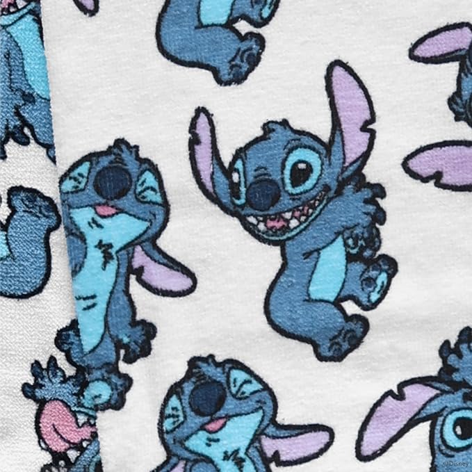 Disney Stitch Cotton Kitchen Towels, 2-Pack 16"x26", Absorbent | Durable, colorfast dish towels resist fraying, machine washable, dries dishes, hangs on oven handles, great for gifting