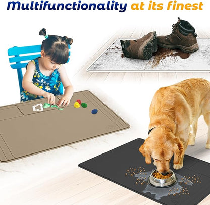 Heavy-Duty Under Sink Mat – Waterproof Silicone Cabinet Liner for Kitchen & Bathroom | Protects from Leaks, Spills | Trimmable, Easy to Clean, Ideal for Homeowners | 28" x 19" or Smaller
