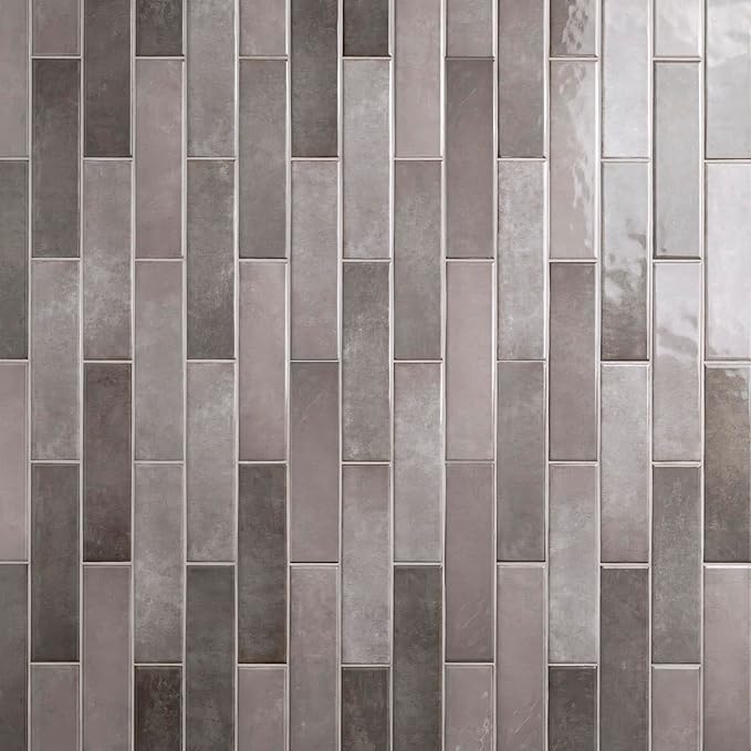 MSI Renzo Storm 3" x 12" Glossy Ceramic Subway Wall Tile