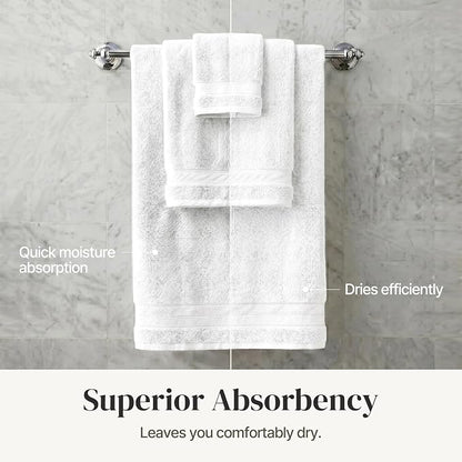 Modern Threads 4-Pack SpunLoft Bath Sheet White 35x66