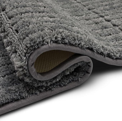 Mohawk Home Sanctuary Casual Solid Gray 1' 5" X 2' Bath Mat Perfect for Bathroom
