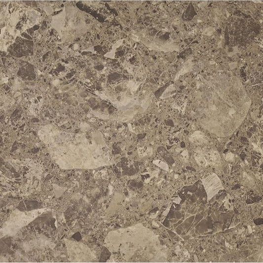 Nexus Self Adhesive 12-Inch Vinyl Floor Tiles, 20 Tiles - 12'' x 12'', Emporador Marble Peel & Stick, DIY Flooring for Kitchen, Dining Room, Bedrooms Bathrooms by Achim Home Decor, Taupe and Brown