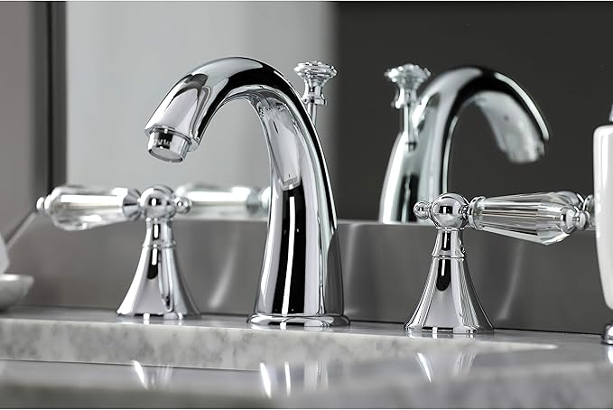 Aqua Eden KS2971WLL 8 in. Widespread Bathroom Faucet, Polished Chrome