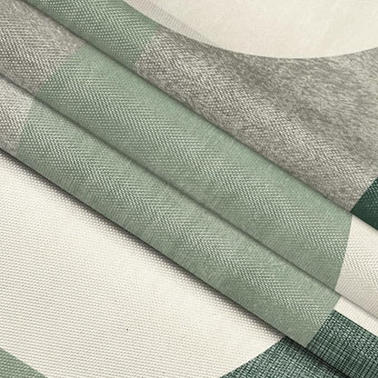 Green Shower Curtain Abstract Modern Geometry Circles Contemporary Style Sage Green Fabric Shower Curtains Decor Modern Bath Curtain Bathroom Accessories 72x72 Inches