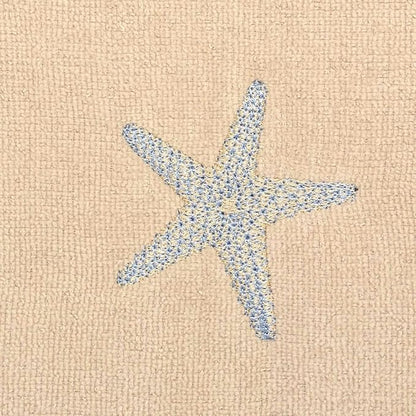 Avanti Linens- Fingertip Towel, Soft & Absorbent Cotton Towel (By the Sea Collection, Rattan)