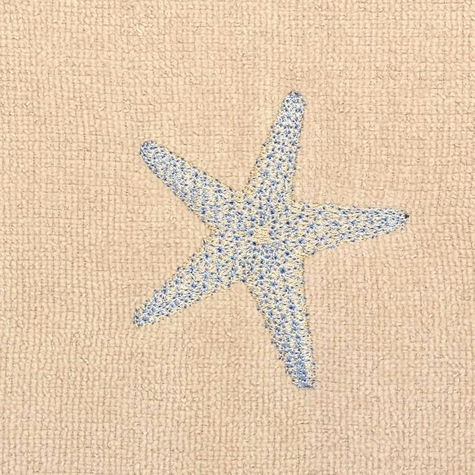 Avanti Linens - 3pc Towel Set, Soft & Absorbent Cotton, Coastal Home Decor (by The Sea Collection, Rattan)