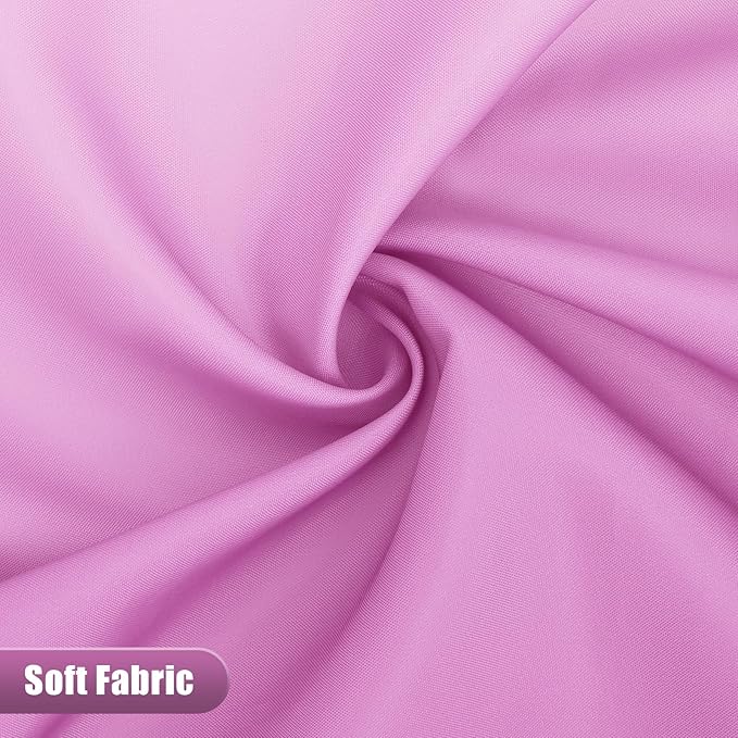 OLANLY Luxury Pink and White Ombre Shower Curtain Sets with 12 Hooks, Waterproof and Washable Decorative Shower Curtains for Bathroom, 72x72 Inches