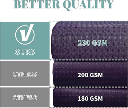 eachope No Hook Waffle Shower Curtain with Snap-in Liner, 71x74 Inch,Purple | 230 GSM waffle weave fabric, waterproof liner set with 2 bottom magnets, mesh top window, washable, for bathroom or hotel use