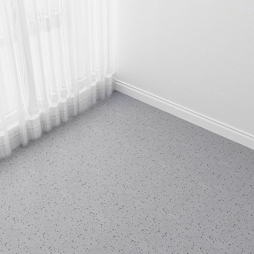 Vinyl Flooring - 12×12 inch Floor Tiles, 20 Packs Stick on Floor Tiles, 1.5mm Thick,Unique Self Adhesive Flooring for Dining Room, Kitchen,Bathroom(1.86m²,Grey Speckle)