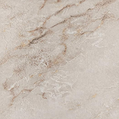 Marble Grain 12x12 Peel and Stick Floor Tile, Creamstone Marble, 20 PCS | NO Grout, NO Mess, For Kitchen, Bathroom Update, Non-Slip & Scratch-Resistant