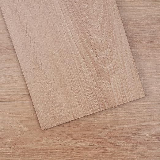 VEVOR Self Adhesive Vinyl Floor 36 x 6 inch, 36 Tiles 2.5mm Thick Peel and Stick Floor Tile Home Decor Natural Wood Grain DIY Flooring for Kitchen, Dining Room, Bedrooms & Bathrooms(54 Sq.Ft)