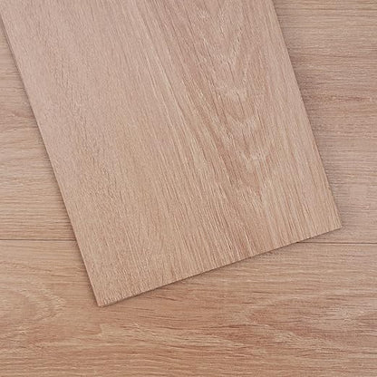 VEVOR Self Adhesive Vinyl Floor 36 x 6 inch, 36 Tiles 2.5mm Thick Peel and Stick Floor Tile Home Decor Natural Wood Grain DIY Flooring for Kitchen, Dining Room, Bedrooms & Bathrooms(54 Sq.Ft)