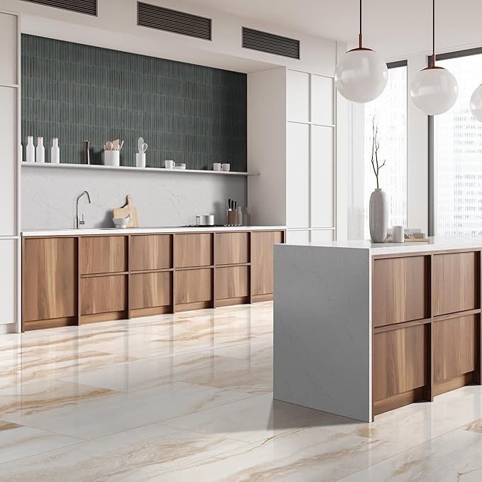 MSI Marino Jade Mist Glossy Porcelain Fluted Wall Tile for Bathroom, Kitchen Backsplash, Accent Wall Tile, and Shower Wall Tile, Sample Tile
