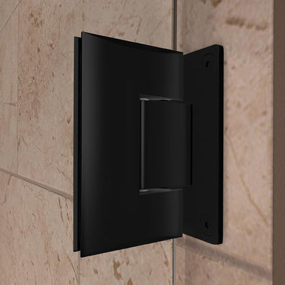 DreamLine Unidoor 35 - 36 inch W x 72 inch H Frameless Hinged Shower Door in Matte Black