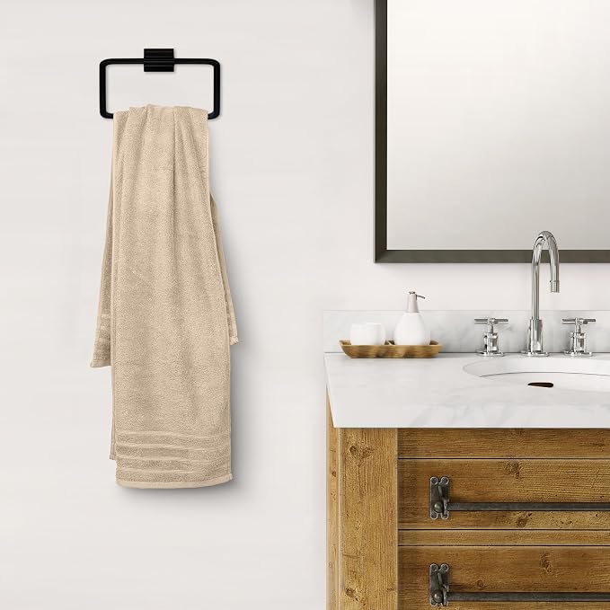 Avalon Towels Bath Towels Set of 4, Size 30 x 60 Inches - 60% Cotton, 40% Viscose Made from Bamboo, Soft and Absorbent, Thin and Quick Drying, Lightweight, Perfect for Daily Use