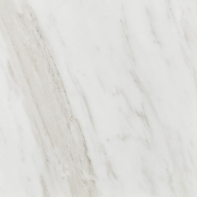 Daltile Perpetuo 24" x 24" Marble Look Porcelain Floor Tile in Polished Timeless White for Kitchen, Bathroom, Living Room Floors | (4 PC Per Carton) (15.2 SQFT Per Carton)