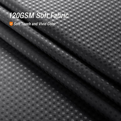 Small Stall Black Ombre Shower Curtain, 36 x 72 | Narrow Half Black Ombre Shower Curtain for Bathroom, Fabric Shower Curtain Set, Water Repellent, Machine Washable