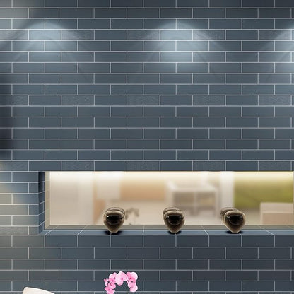 MSI Urbano Navy 4 in. x 12 in. Glossy Mix Ceramic Subway Tile for Bathroom, Kitchen Backsplash, Accent Wall, and Shower Wall
