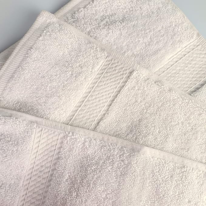 SUPERIOR Egyptian Cotton Ultra Plush & Absorbent, 8 Piece Set, Cream | Quick Dry, Soft Luxury Towel Set, Bath Essentials, Guest Bath, Spa, 2 Bath, 2 Hand, 4 Face Towels, Madeline Towels