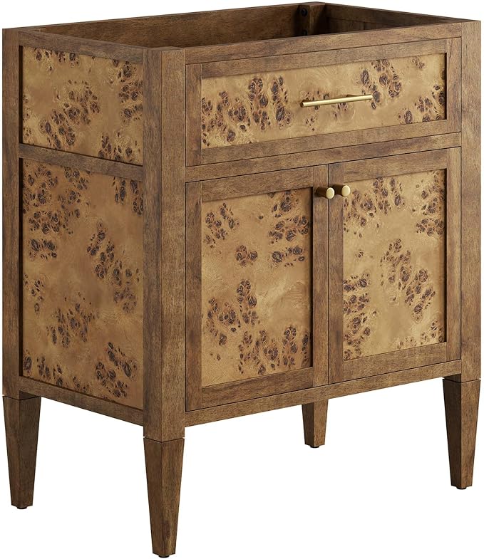 Modway EEI-6138-BRN Elysian 30" Bathroom Vanity Cabinet (Sink Basin Not Included), Brown