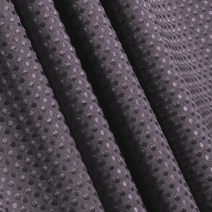 Clara Clark Purple Shower Curtain - Hotel Quality Waffle Fabric Bath Curtain 72x72, Heavy Duty Waterproof Shower Curtains for Bathroom