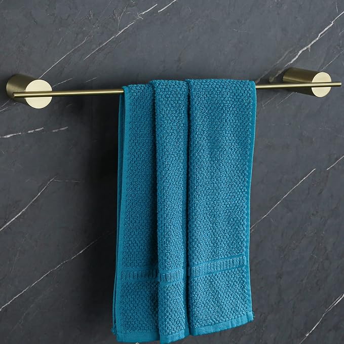 RANDOM Brushed Gold Towel Bar Rack Holder 24 inch Hand Towel Holder for Bathroom Kitchen Hardware Accessories Wall Mount 96068-2-24BG