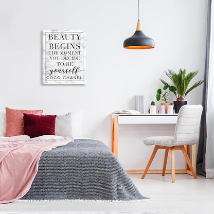 Inspirational Quote Glam Floral Cityscape, 24 x 30 Inch Canvas Wall Art | Stupell Industries · By Lil' Rue · Ready to hang · Great for bedroom or office · Made in USA