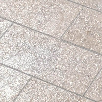 Yipscazo Peel and Stick backsplash 3 x 6 Inches, Backsplash Tile Peel and Stick Tile for Kitchen, Bathroom, Laundry Room, Fireplace (Beige Stone Texture, 32 Pieces)