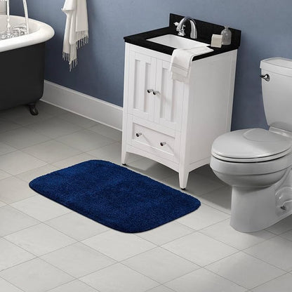 Garland Rug Traditional Bath Rug, 24-Inch by 40-Inch, Navy