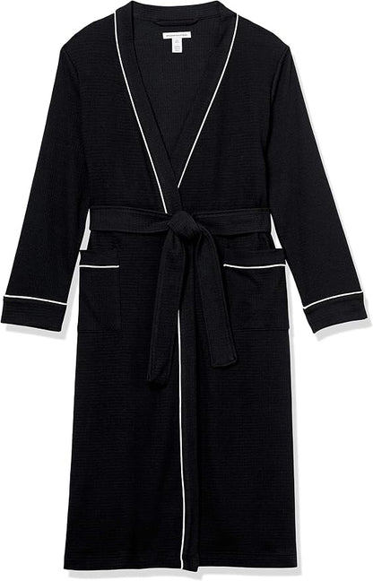 Amazon Essentials Women's Lightweight Waffle Full-Length Bath Robe (Available in Plus Size)
