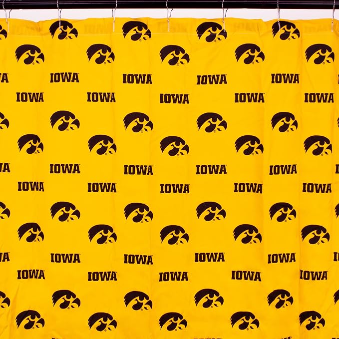 Everything Comfy Iowa Hawkeyes Bright and Colorful Shower Curtain Cover