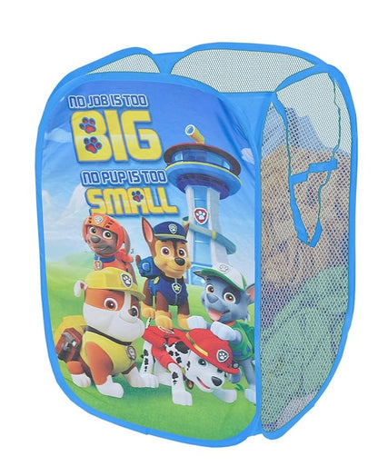 Nickelodeon Paw Patrol Pop Up Laundry Hamper with Durable Carry Handles,Kids Clothes Storage Organizer, 21" H x 13.5" W x 13.5" L