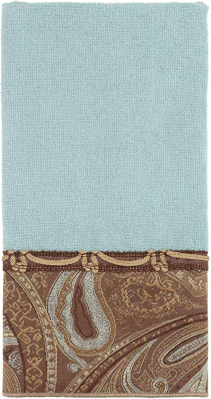 Avanti Linens - 3pc Towel Set, Soft & Absorbent Cotton Towels (Bradford Collection, Mineral)