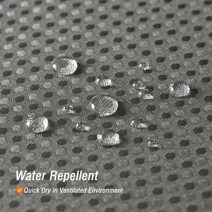 Long Grey Fabric Shower Curtain, 72 x 78 | Tall Cloth-Textured Shower Curtain for Bathroom, Water Repellent, Machine Washable