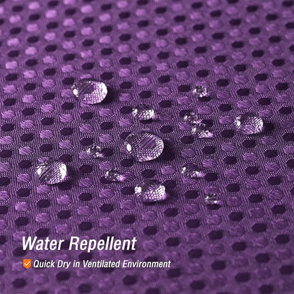 Extra Long Purple Fabric Shower Curtain, 72 x 84 | Tall Cloth-Textured Shower Curtain for Bathroom, Water Repellent, Machine Washable