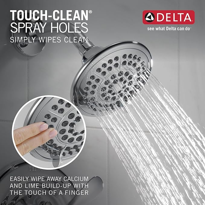 DELTA FAUCET T17430 Classic Tub & Shower, 4.45 x 8.00 x 10.15 inches, Chrome