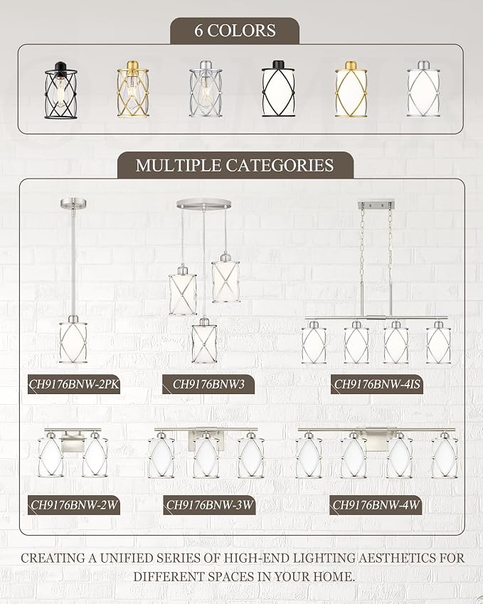 5-Light Brushed Gold Bathroom Light Fixtures Over Mirror, 42" UL-Listed Modern Wall Sconce Lights with Frosted Milk White Glass and Metal Cage for Bath, Hardwire E26, CH9176BNW-5W