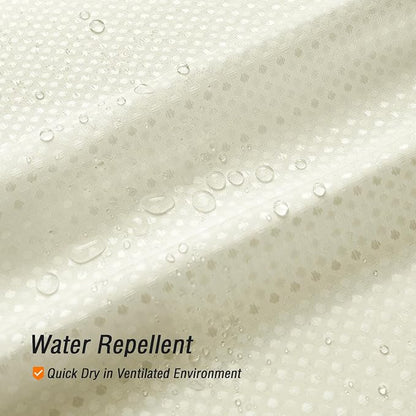 Extra Long 230GSM Ivory Shower Curtain, 72 x 84 | 230GSM Tall Fabric Shower Curtain for Bathroom, Water Repellent, Machine Washable