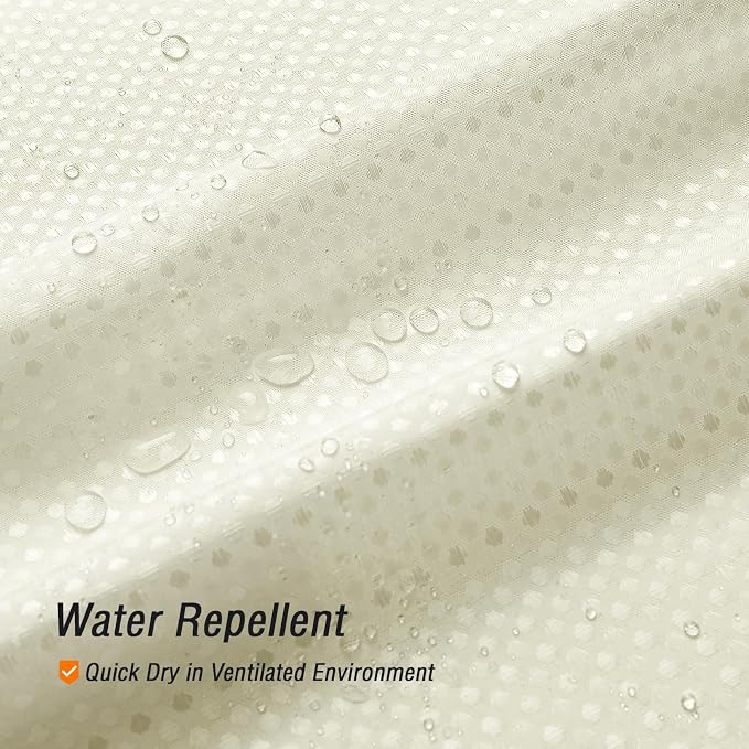 Small Stall 230GSM Ivory Shower Curtain, 36 x 72 | 230GSM Narrow Half Fabric Shower Curtain for Bathroom, Water Repellent, Machine Washable