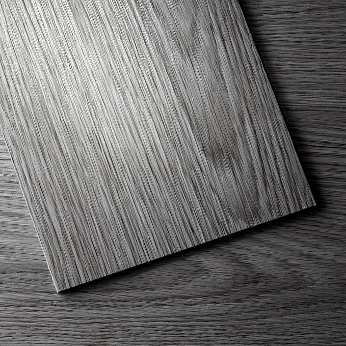 Hilarious Peel and Stick Vinyl Floor Tiles, Dark Gray Wood Look, 36 Planks Cover 54 Sq.Ft Waterproof Self-Adhesive Flooring for Kitchen Bathroom, Living Room, RV, Modern Style Vinyl Flooring, Easy DIY