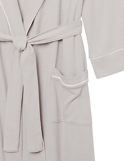 Amazon Essentials Men's Lightweight Cotton Waffle Bathrobe (Available in Big & Tall)