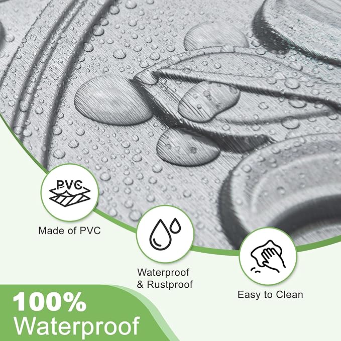 Art3d Fancy Classic Style Drop Ceiling Tiles, 2 x 2 ft, Argent Silver | PVC, Lightweight, Waterproof, Easy to Wipe Clean, Compatible with Grid System, Suitable for Kitchen, Bathroom, Basement