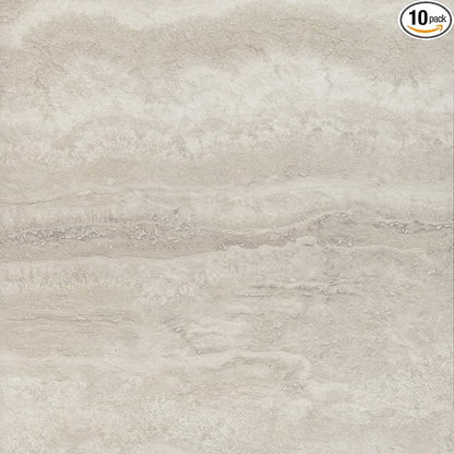 FloorPops FP3327 Platinum Peel & Stick Peel and Stick Floor Tiles, Grey 12 inch x 12 inch