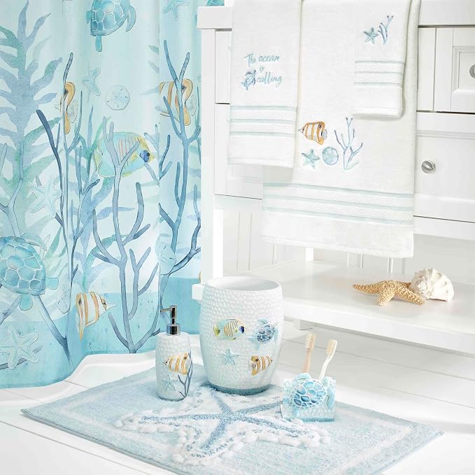 Avanti Linens - Hand Towel, Soft & Absorbent Bathroom Essentials, Sealife Home Decor (Ocean Friends Collection)